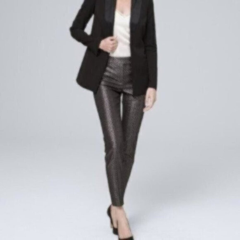 White House Black Market Patterned Ankle Pants